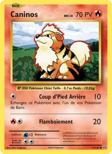 Carte Pokemon Caninos 17/108 Évolutions