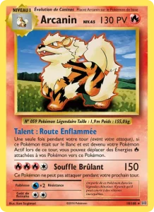 Carte Pokemon Arcanin 18/108 Évolutions