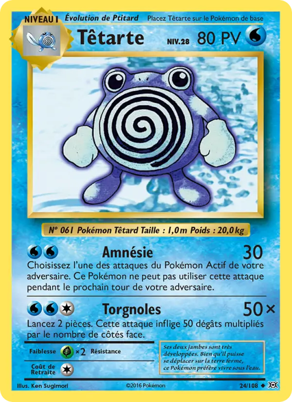 Scan HD carte Pokémon Têtarte 24/108 — Évolutions