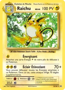 Carte Pokemon Raichu 36/108 Évolutions