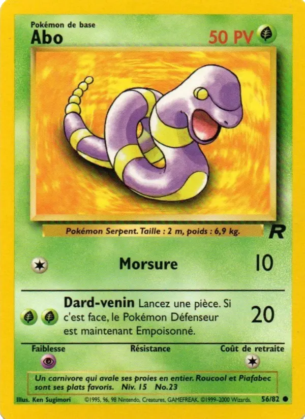 Scan HD carte Pokémon Abo 56/82 — Team Rocket
