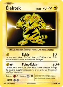 Carte Pokemon Élektek 41/108 Évolutions
