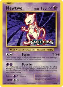 Carte Pokemon Mewtwo 51/108 Évolutions