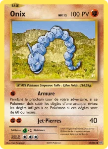 Carte Pokemon Onix 61/108 Évolutions