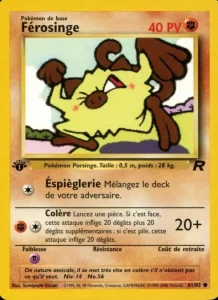 Carte Pokemon Férosinge 61/82 Team Rocket