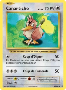 Carte Pokemon Canarticho 68/108 Évolutions