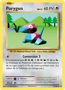 Carte Pokemon Porygon 71/108 Évolutions