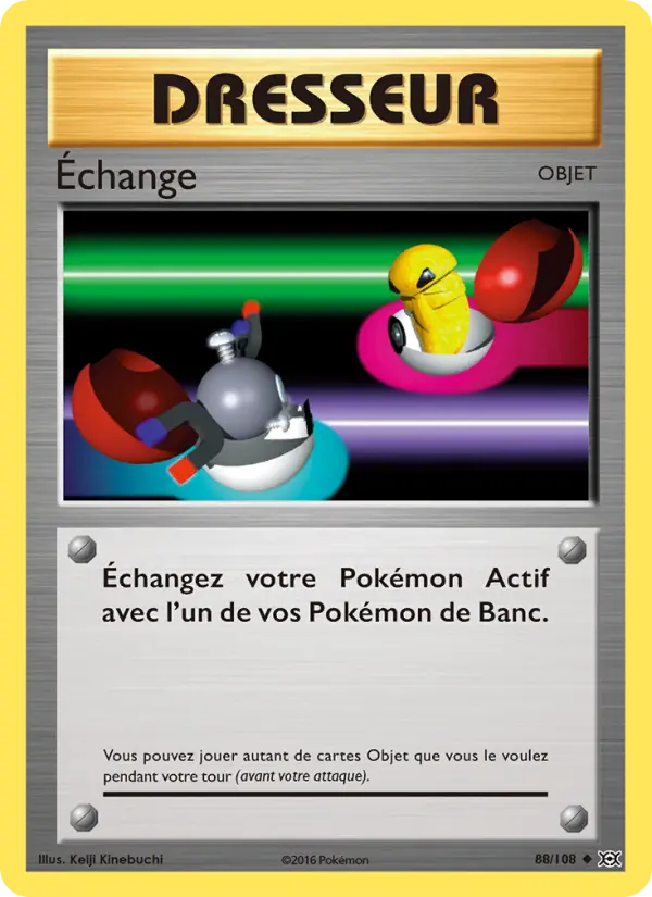 Scan HD carte Pokémon Échange 88/108 — Évolutions