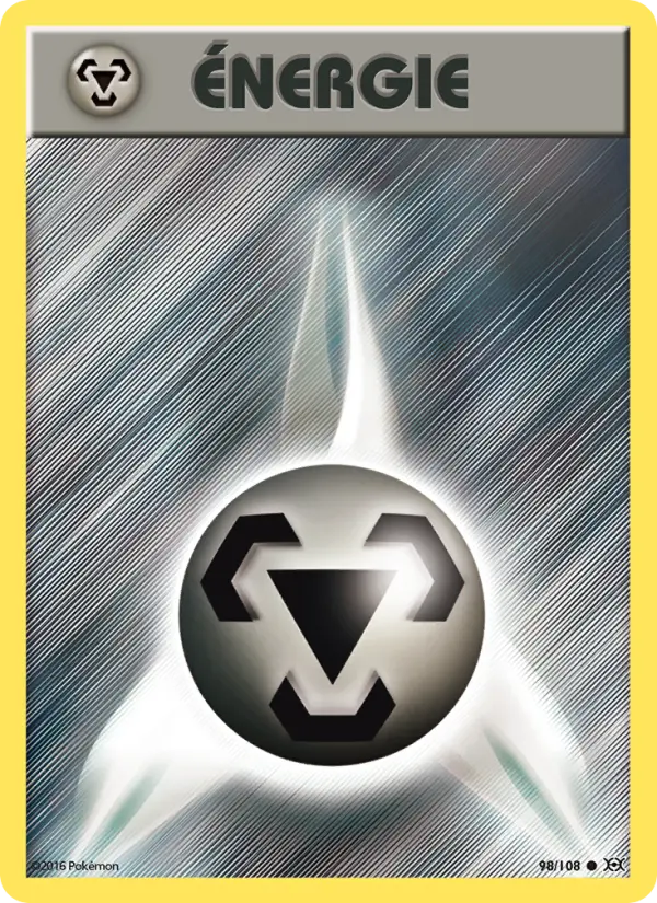 Scan HD carte Pokémon Énergie Métal 98/108 — Évolutions