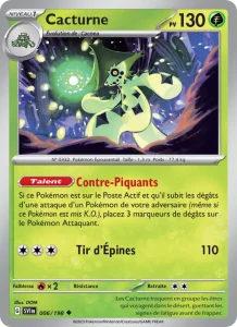 Carte Pokémon Cacturne 006/198