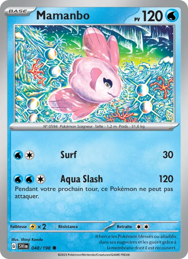 Scan HD carte Pokémon Mamanbo 048/198 — Écarlate et Violet