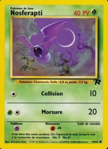 Carte Pokemon Nosferapti 70/82 Team Rocket