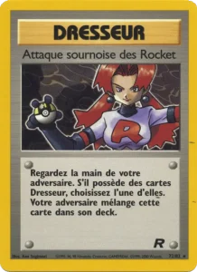 Carte Pokemon Attaque sournoise des Rocket 72/82 Team Rocket