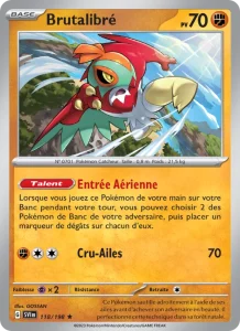 Carte Pokemon Brutalibré 118/198 Écarlate et Violet