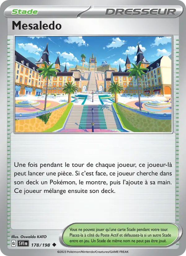 Scan HD carte Pokémon Mesaledo 178/198 — Écarlate et Violet