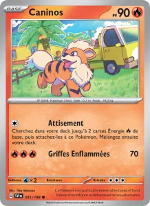 Carte Pokemon Caninos 031/198 Écarlate et Violet