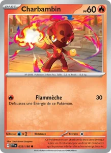 Carte Pokemon Charbambin 039/198 Écarlate et Violet