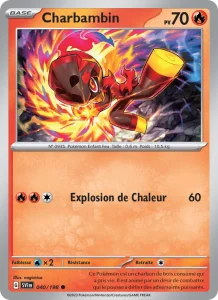 Carte Pokemon Charbambin 040/198 Écarlate et Violet