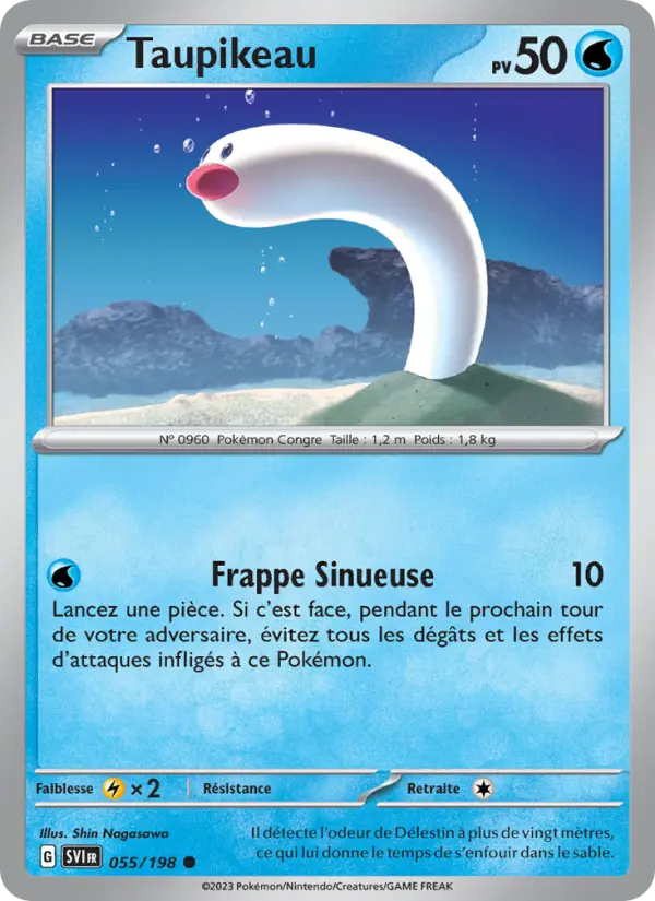 Scan HD carte Pokémon Taupikeau 055/198 — Écarlate et Violet