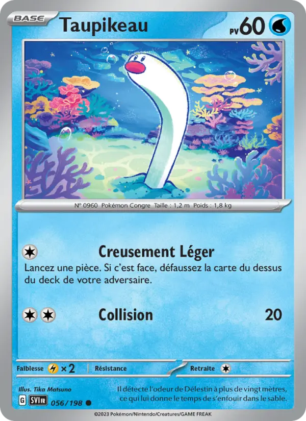 Scan HD carte Pokémon Taupikeau 056/198 — Écarlate et Violet