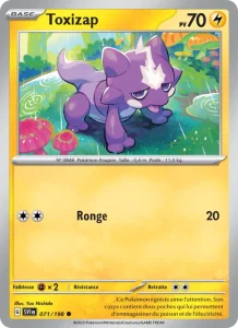 Carte Pokemon Toxizap 071/198 Écarlate et Violet