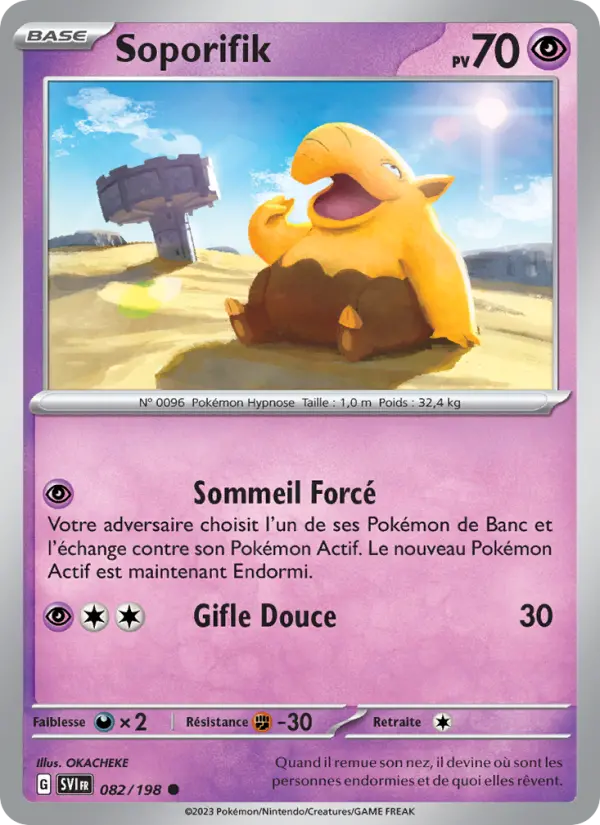 Scan HD carte Pokémon Soporifik 082/198 — Écarlate et Violet