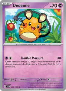 Carte Pokemon Dedenne 095/198 Écarlate et Violet