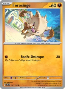 Carte Pokemon Férosinge 107/198 Écarlate et Violet