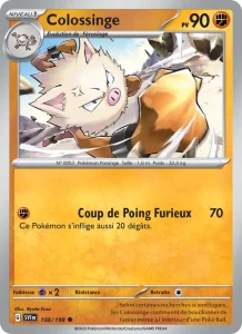 Carte Pokemon Colossinge 108/198 Écarlate et Violet