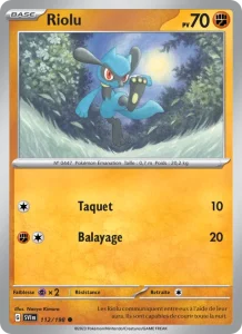 Carte Pokemon Riolu 112/198 Écarlate et Violet