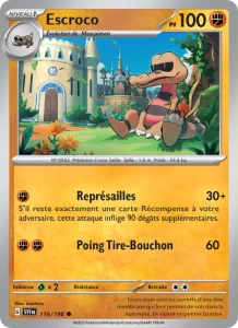 Carte Pokemon Escroco 116/198 Écarlate et Violet