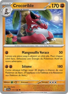 Carte Pokemon Crocorible 117/198 Écarlate et Violet
