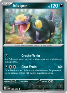 Carte Pokemon Séviper 128/198 Écarlate et Violet