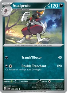 Carte Pokemon Scalproie 133/198 Écarlate et Violet