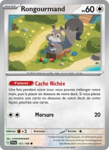 Carte Pokemon Rongourmand 151/198 Écarlate et Violet