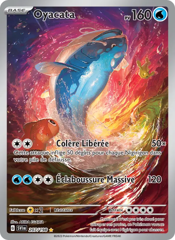 Scan HD carte Pokémon Oyacata 207/198 — Écarlate et Violet