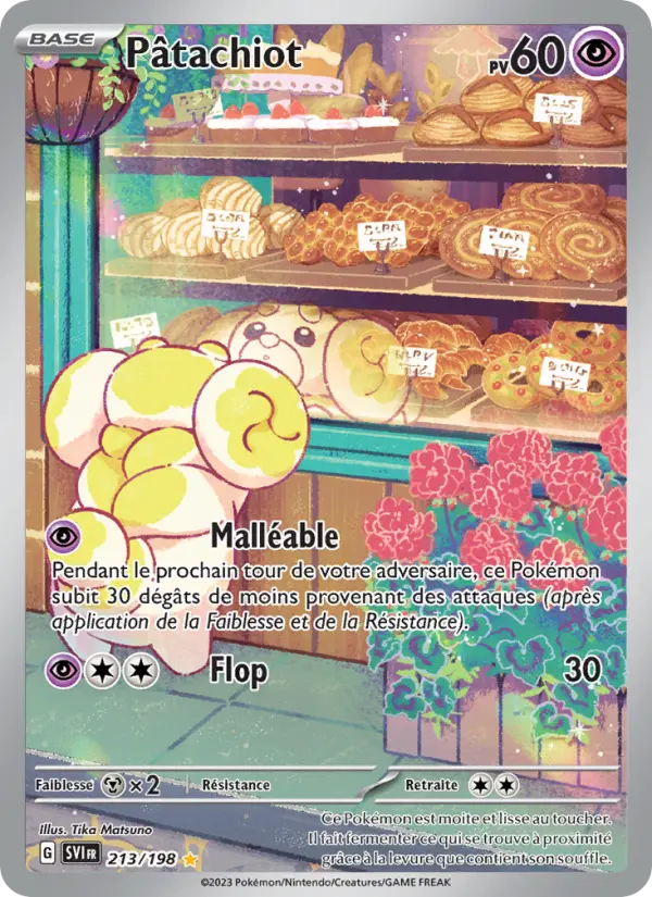 Scan HD carte Pokémon Pâtachiot 213/198 — Écarlate et Violet