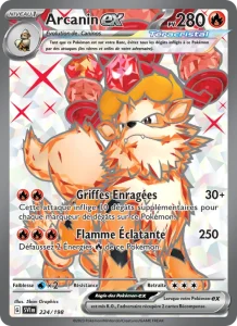 Carte Pokemon Arcanin-ex 224/198 Écarlate et Violet