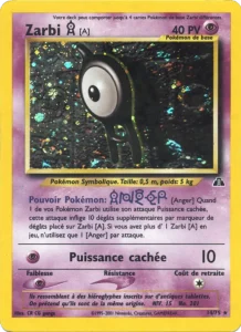 Carte Pokemon Zarbi A 14/75 Neo Discovery