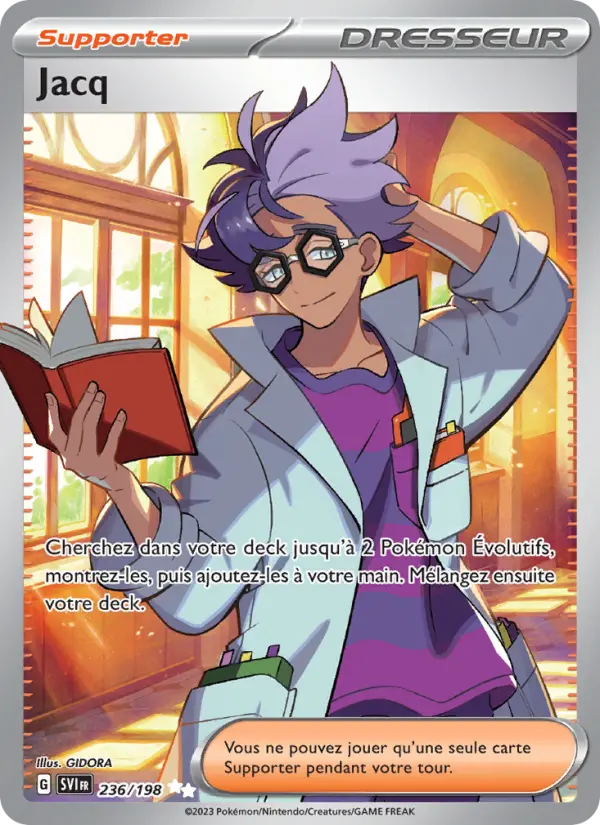 Scan HD carte Pokémon Jacq 236/198 — Écarlate et Violet