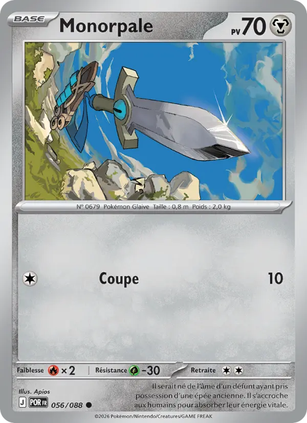 Scan HD carte Pokémon Monorpale 056/88 — Équilibre Parfait