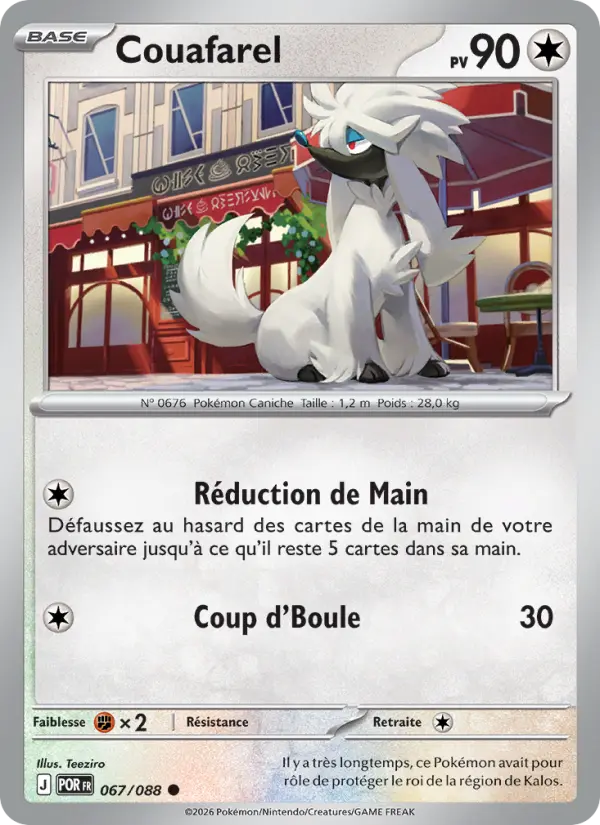 Scan HD carte Pokémon Couafarel 067/88 — Équilibre Parfait