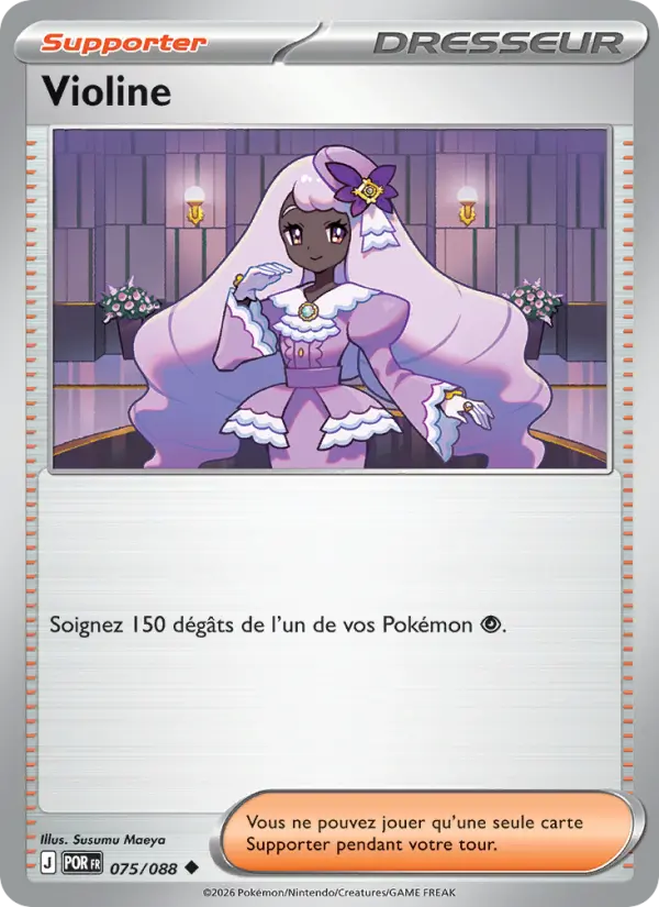 Scan HD carte Pokémon Violine 075/88 — Équilibre Parfait