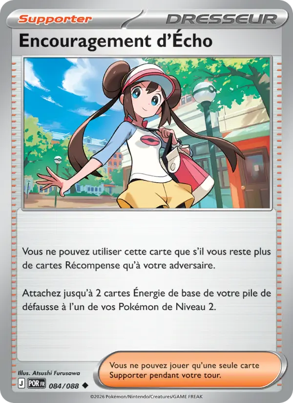 Scan HD carte Pokémon Encouragement d'Écho 084/88 — Équilibre Parfait