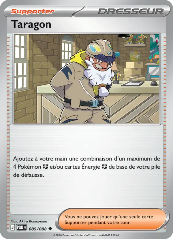 Scan HD carte Pokémon Taragon 085/88 — Équilibre Parfait
