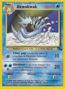 Carte Pokemon Akwakwak 35/62 Fossile