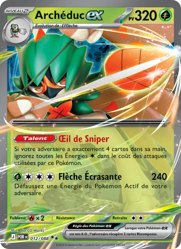 Scan HD carte Pokémon Archéduc-ex 012/88 — Équilibre Parfait