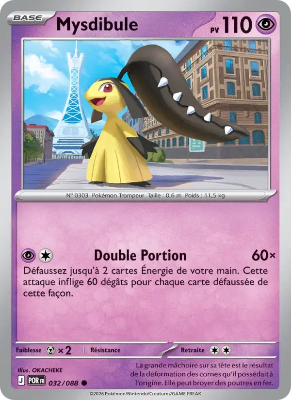 Scan HD carte Pokémon Mysdibule 032/88 — Équilibre Parfait