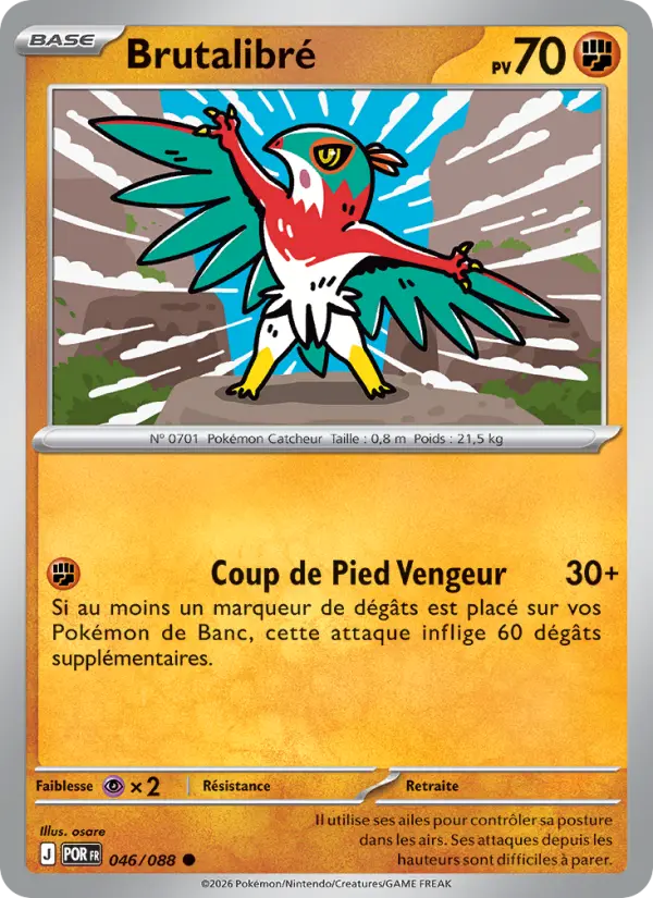 Scan HD carte Pokémon Brutalibré 046/88 — Équilibre Parfait