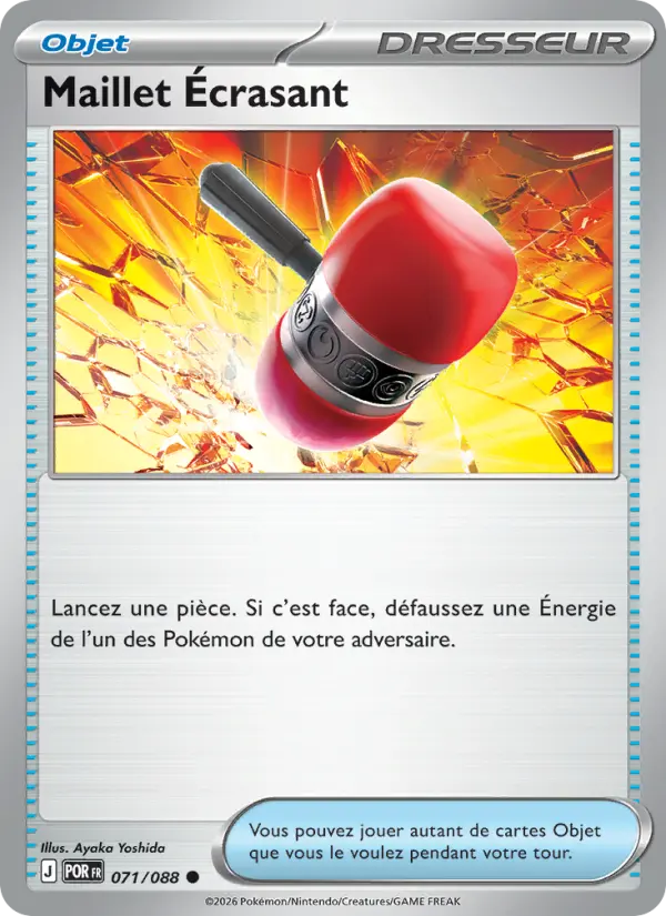 Scan HD carte Pokémon Maillet Écrasant 071/88 — Équilibre Parfait